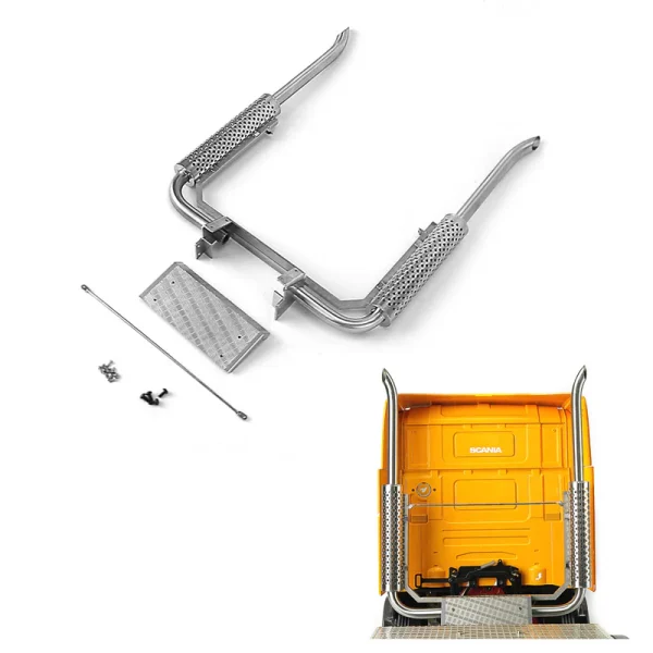 LESU Metal DIY Spare Part Exhaustor Suitable for TAMIYA 1/14 Scale RC R470 R620 Tractor Truck Radio Controlled Trailer Cars