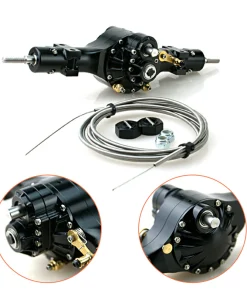 LESU Differential Lock Metal Rear Axle DIY Parts Suitable for Tamiya 1/14 Power Q911 Axle Tractor Truck Car Radio Controlled Cars