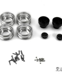 1/14 Scale Metal Rear Wheel Hub Hex Brake Spare Part Black Suitable for TAMIYA RC DIY Model Radio Controlled Truck Cars Model